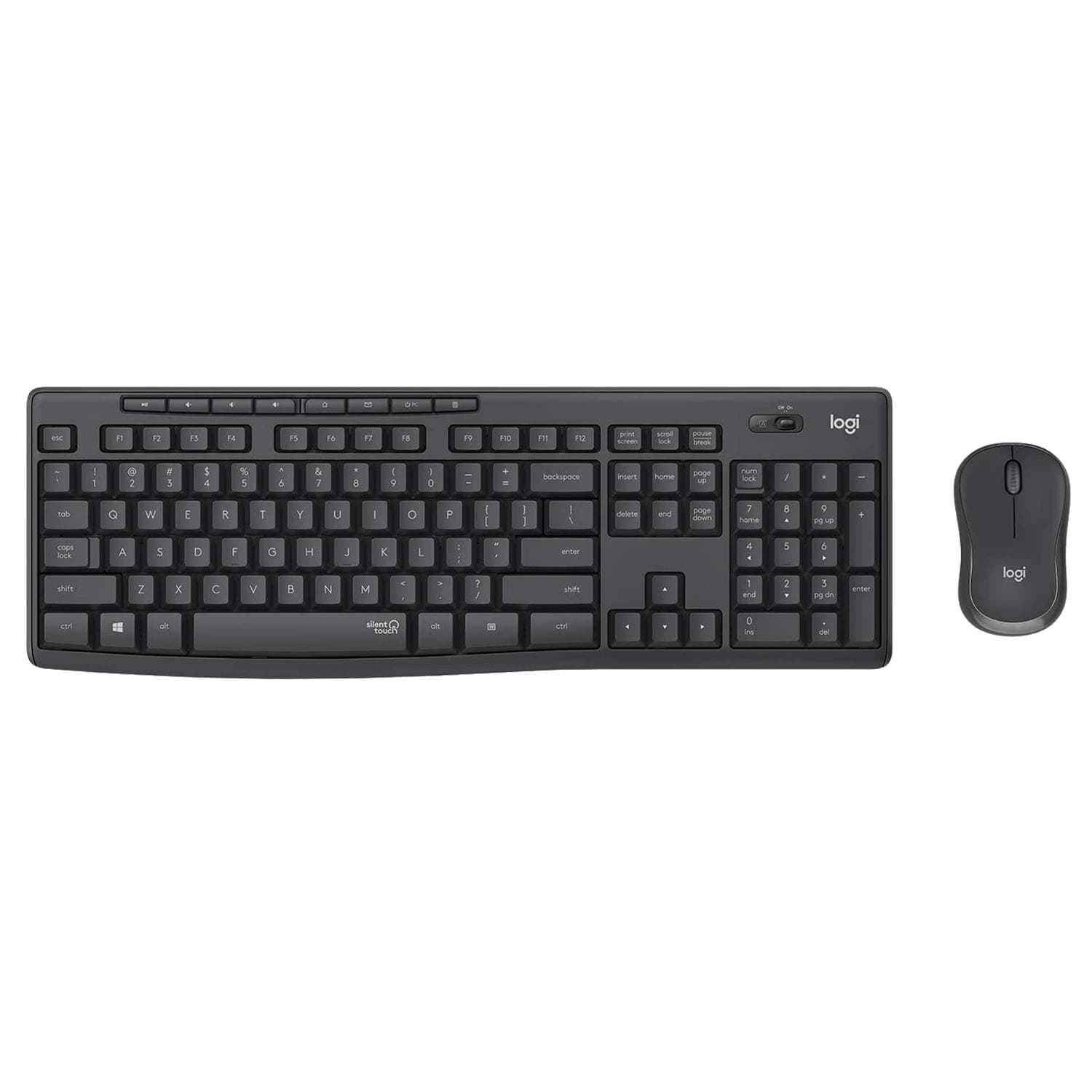Combo Teclado y Mouse Inalámbrico Logitech MK295 Negro