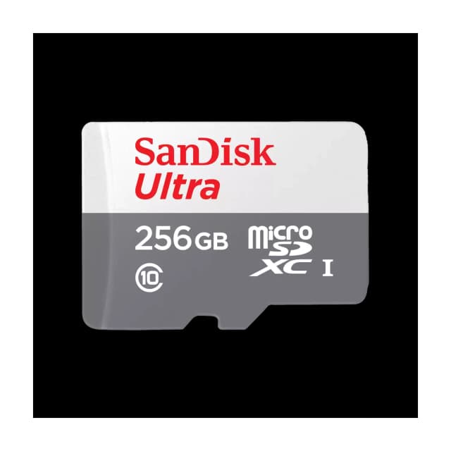 Tarjeta de Memoria SANDISK Ultra MicroSDXC 256GB UHS-I U1 V10 c/adap