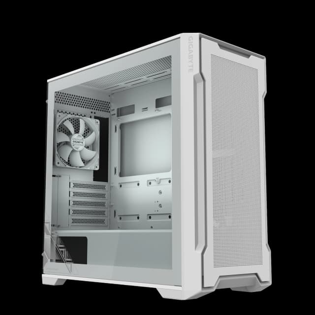 Gabinete GIGABYTE C102 GLASS ICE BLANCO Mid Tower S/Fuente