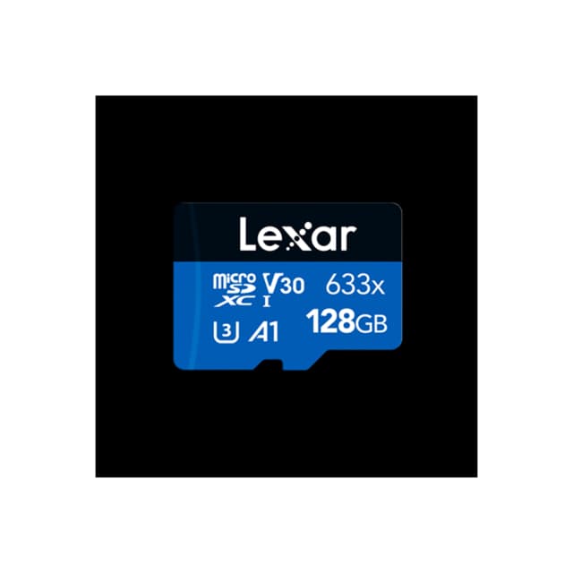 Tarjeta microSDXC Lexar  633x 128GB UHS-I C10 con adaptador