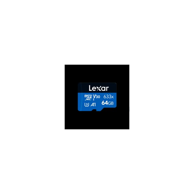 Tarjeta microSDXC Lexar  633x 64GB UHS-I C10 sin adaptador