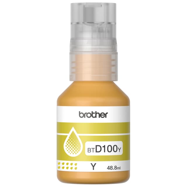 Botella de tinta Brother BTD100 Amarilla