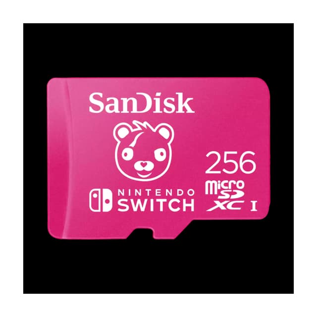 Tarjeta de Memoria Sandisk MicroSDXC 256GB UHS-I Card C10 U3 100Mb for Nintendo Switch Fortnite Edition