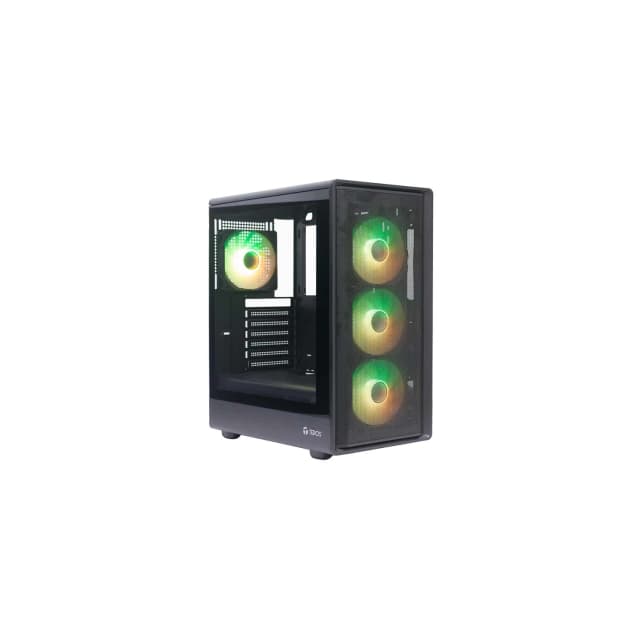 Gabinete Teros TE-1323G Gaming Mid Tower Tempered Glass x4 Fans ARGB s/ fuente