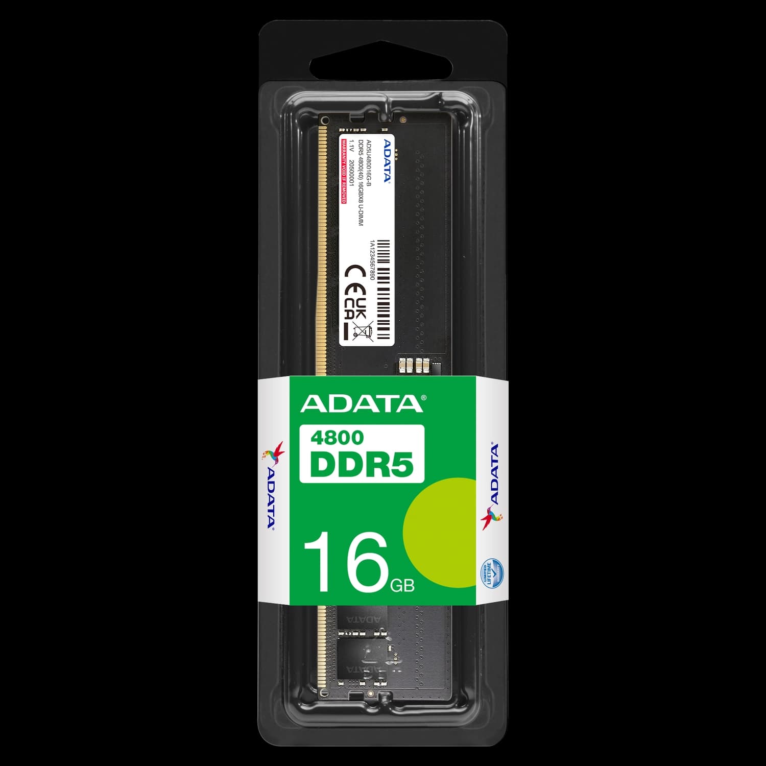 Memoria Ram UDIMM ADATA 16GB DDR5 4800MHz CL40 1.1V