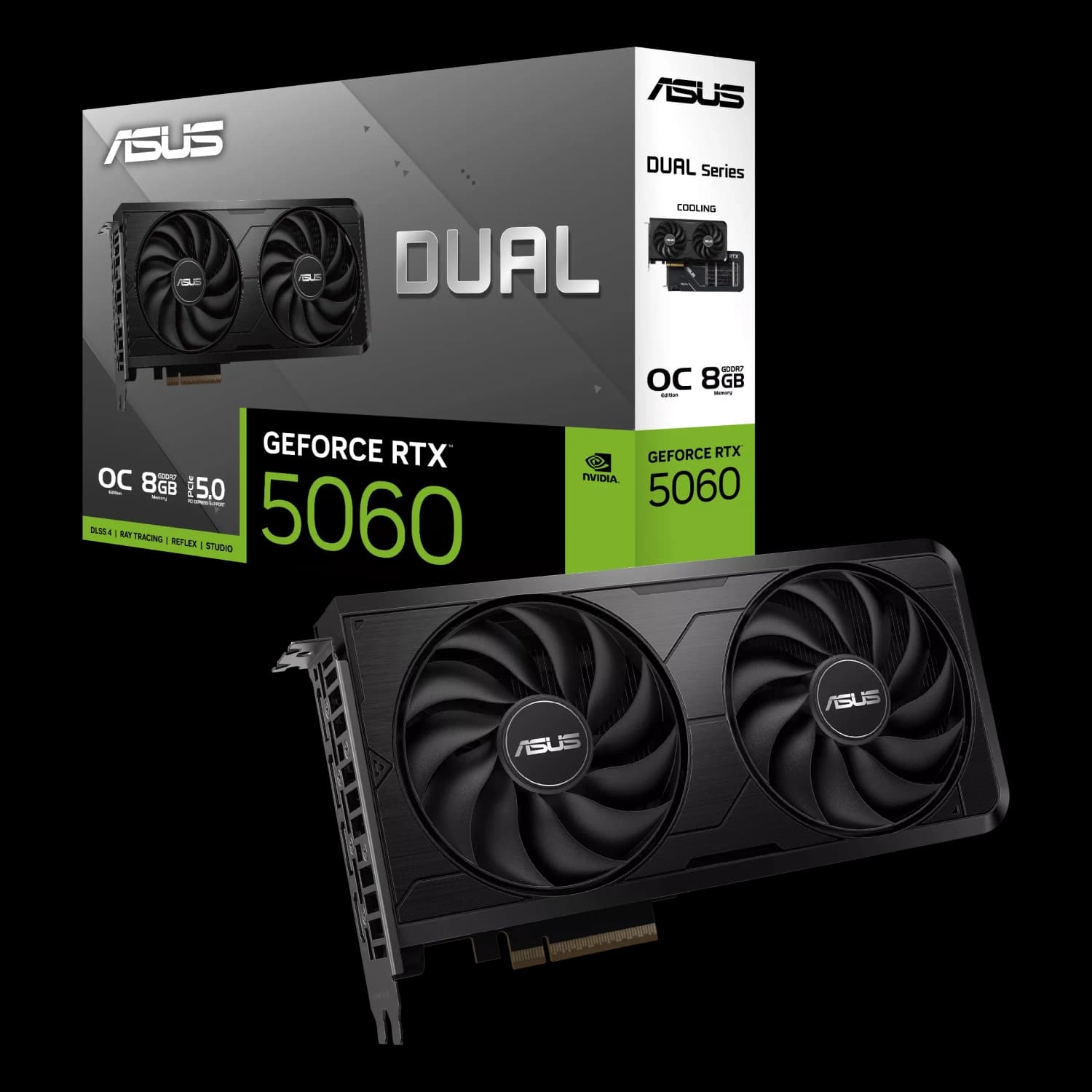 Placa de Video ASUS NVIDIA GeForce DUAL RTX5060 O8GB EVO