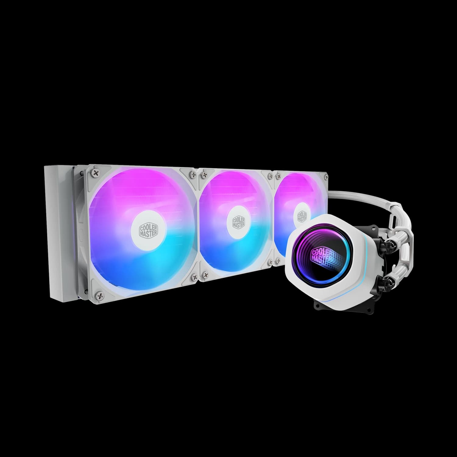 Water Cooler Cooler Master MasterLiquid Core Nex 360 3 Fans 120mm ARGB White