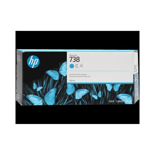 Cartucho de Tinta  Plotter HP  738  Cian Alta Capacidad