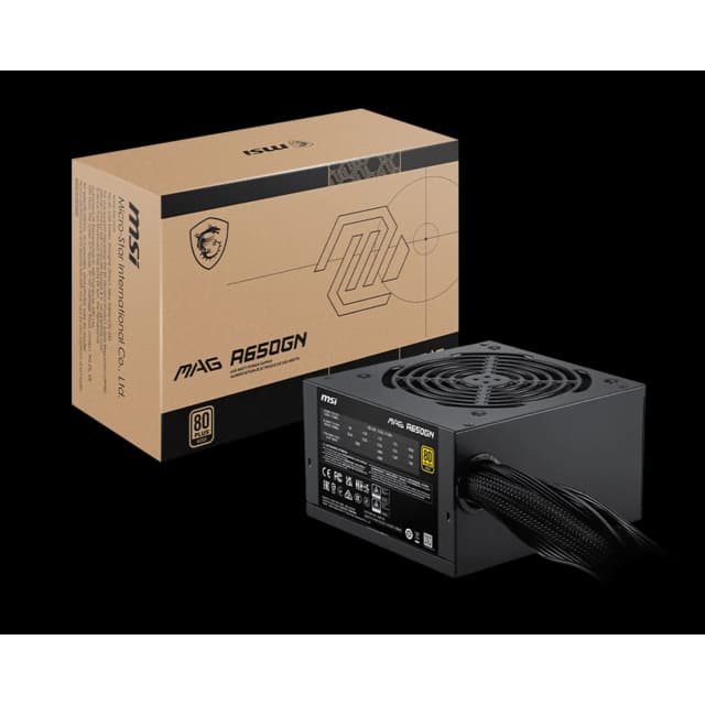 Fuente MSI MAG A650GN II 650W 80 Plus Gold ATX Cable USA