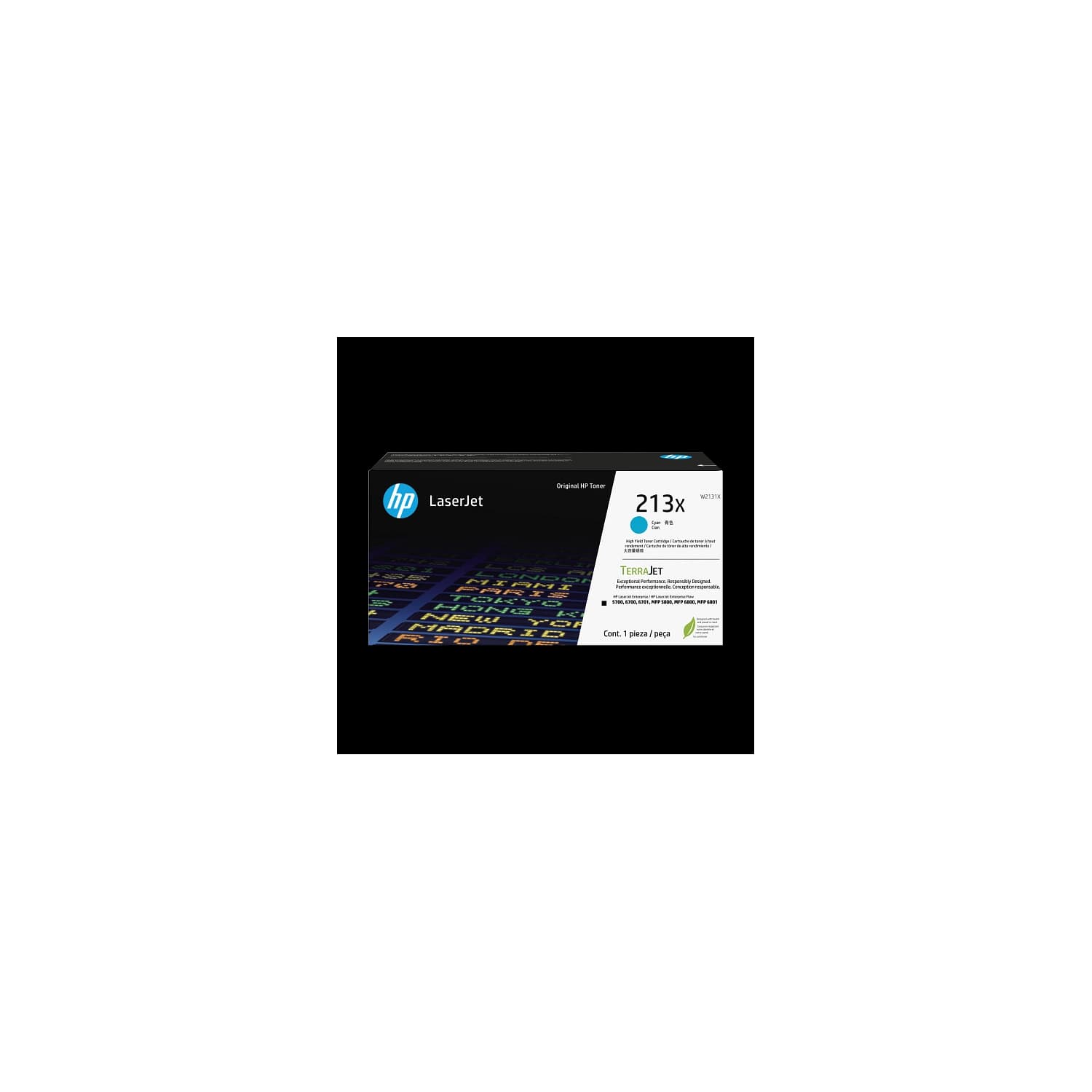 Toner HP  213X Cian Alto rendimiento