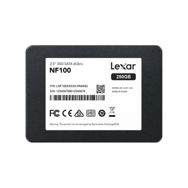Disco Interno SSD LEXAR NF100 250GB 2.5” SATA III