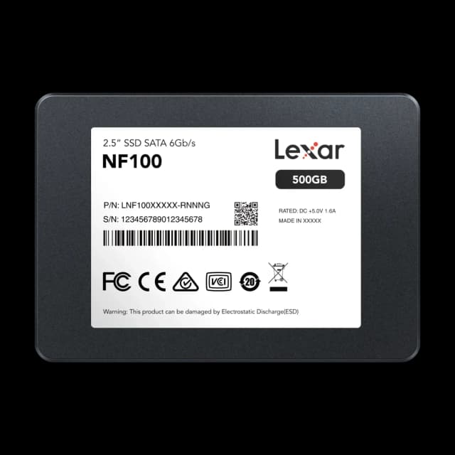 Disco Interno SSD LEXAR NF100 500GB 2.5” SATA III