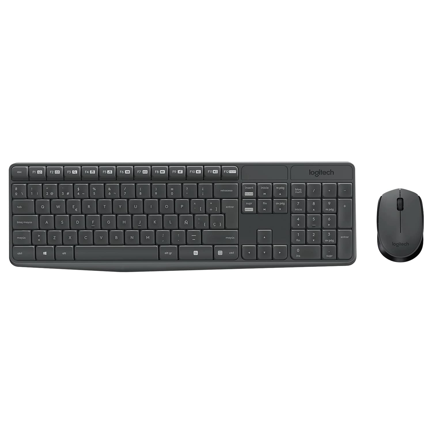 Combo Teclado y Mouse Inalámbrico Logitech MK235 Negro