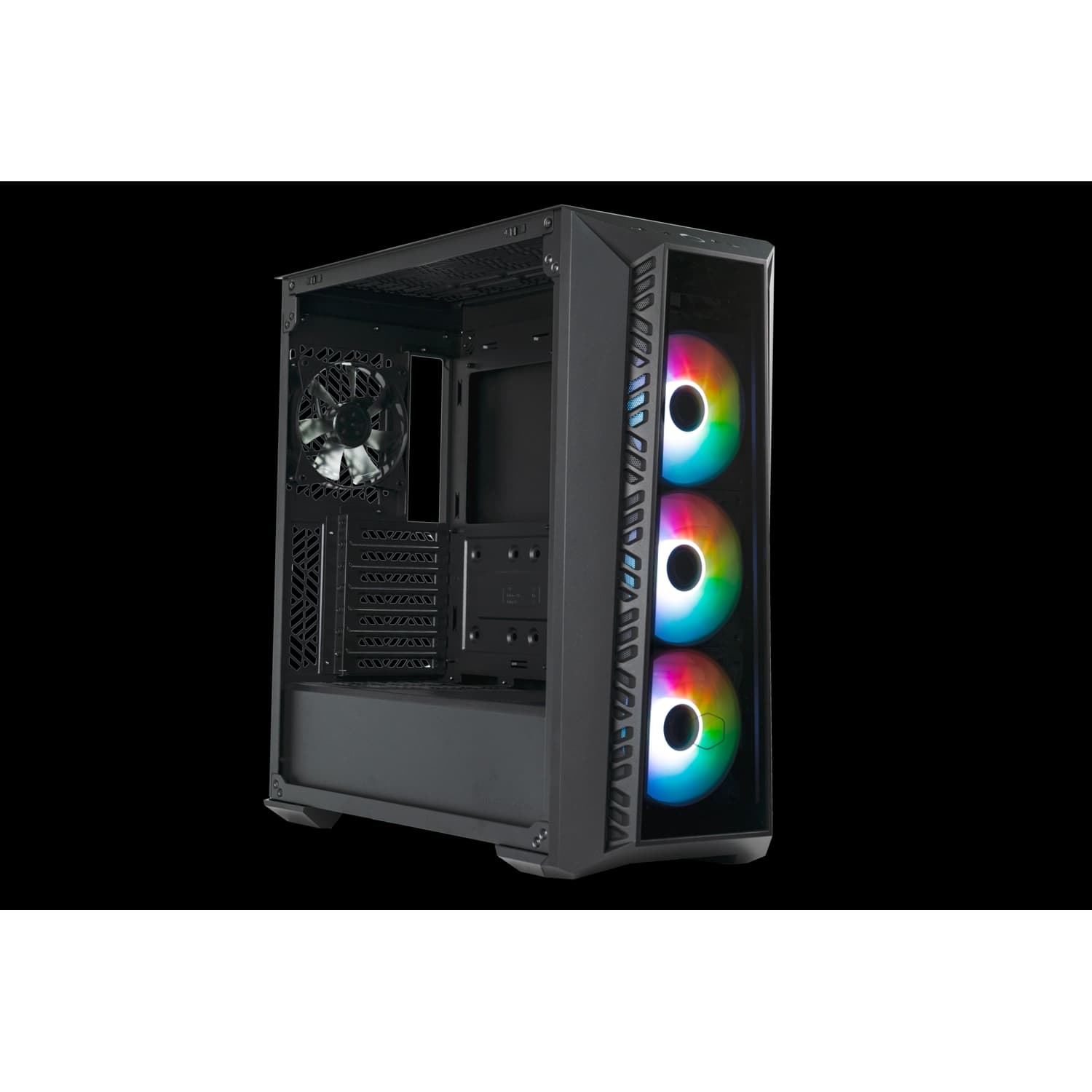 Gabinete Cooler Master MasterBox MB520 Mid Tower 4 Fans 120mm (3 ARGB) Tempered Glass Black s/Fuente