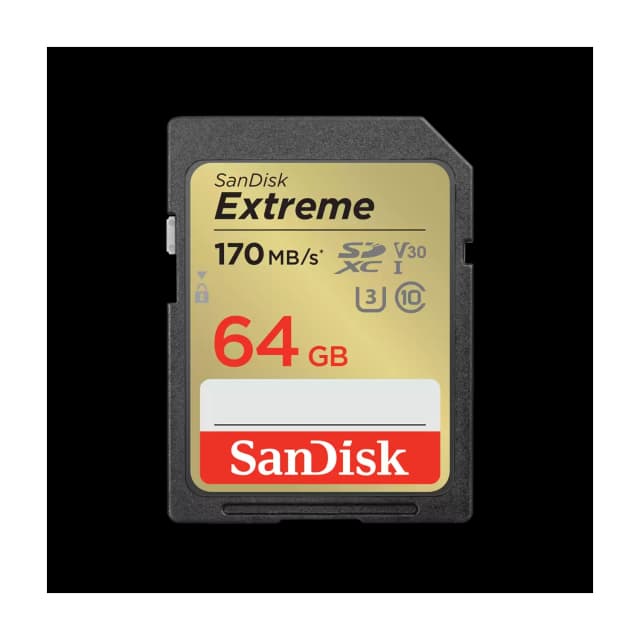 Tarjeta SDHC SanDisk Extreme 64GB UHS-I U3 V30 170MB/s 4K