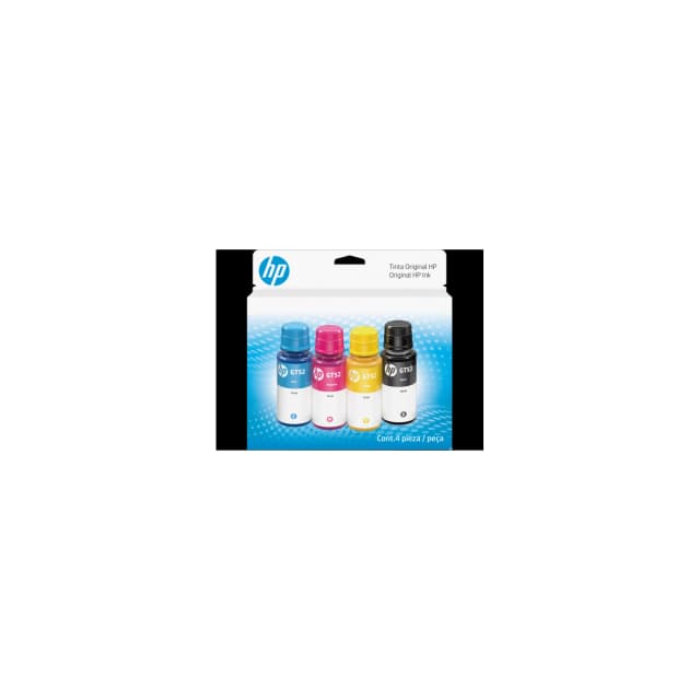 Botella de tinta HP GT53/GT52 Negra Cian Magenta Amarilla Pack de 4