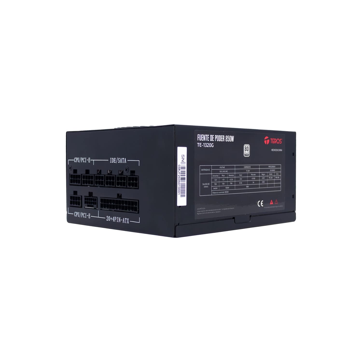 Fuente Teros TE-1320G 850W 80 Plus Platinum ATX Full Modular