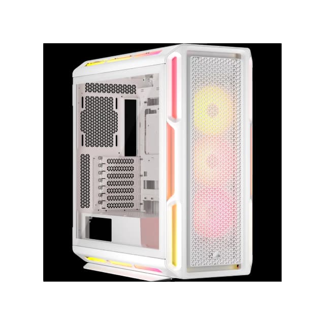 Gabinete CORSAIR iCUE LINK 5000T LX RGB Mid Tower blanco