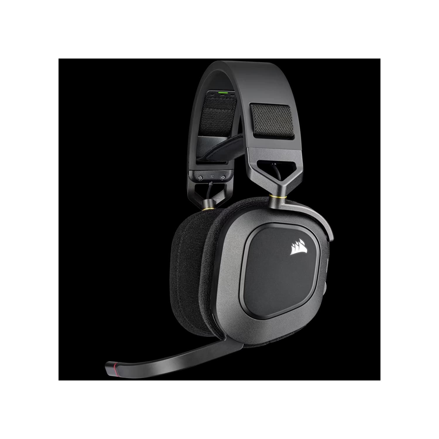 Auriculares gaming Corsair HS80 RGB wireless con audio espacial - carbón