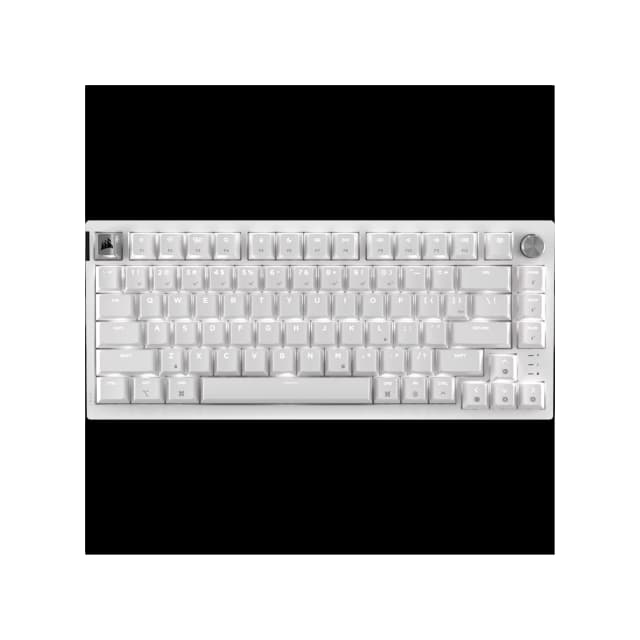 Teclado gamer mecanico Corsair K65 PLUS 75% RGB Mac/PC – Frost White
