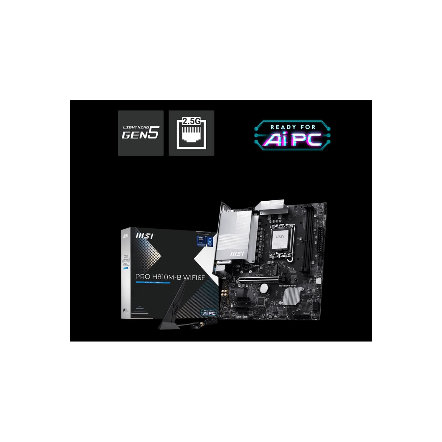 Motherboard MSI PRO H810M-B WIFI6E LGA 1851 DDR5
