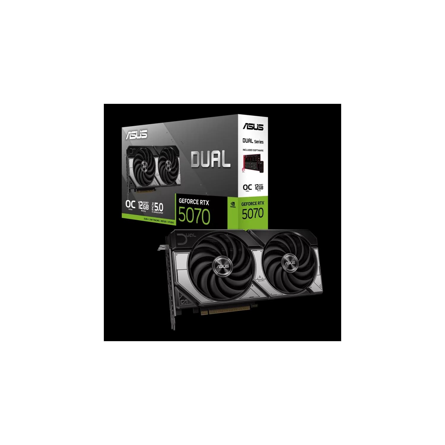 Placa de Video ASUS NVIDIA GeForce DUAL RTX5070 O12G GDDR7