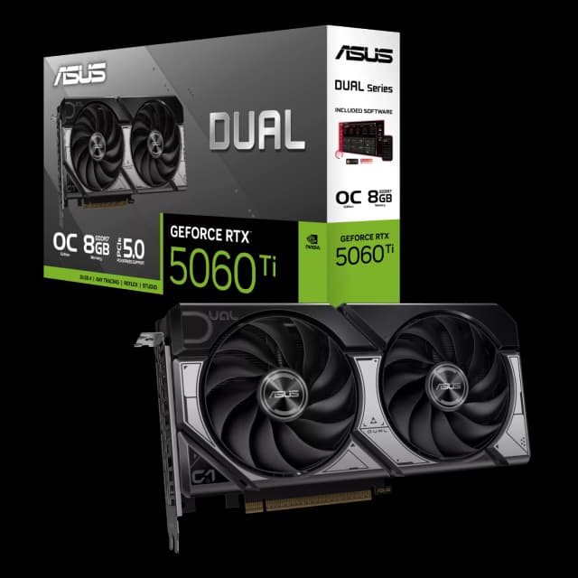 Placa de Video ASUS NVIDIA GeForce DUAL RTX5060TI 08GB GDDR7 OC Edition