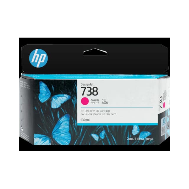 Cartucho de Tinta Plotter HP 738 Magenta
