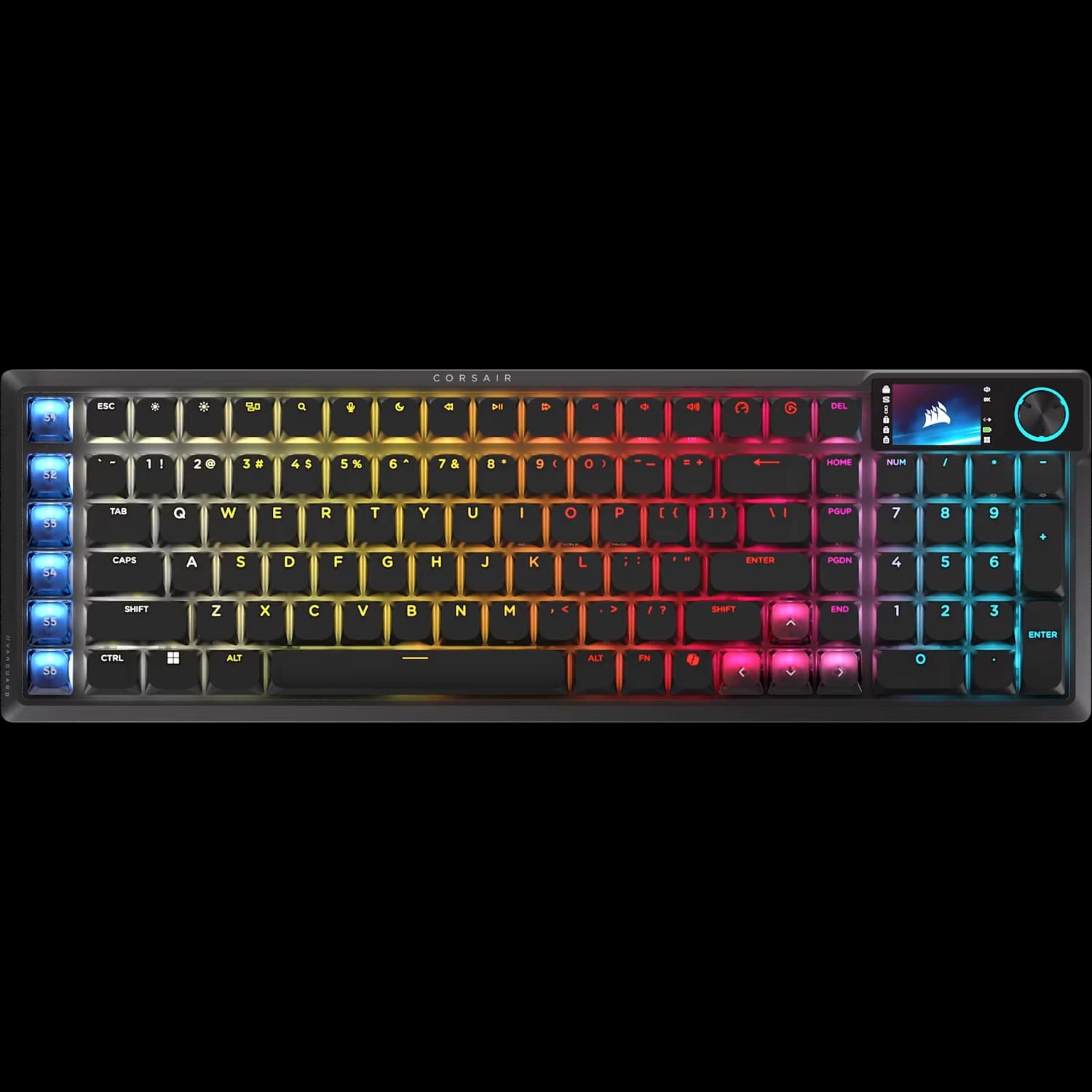 Teclado gamer CORSAIR Vanguard Air 99 Inalámbrico Low Profile Optical-Mechanical RGB LED Negro
