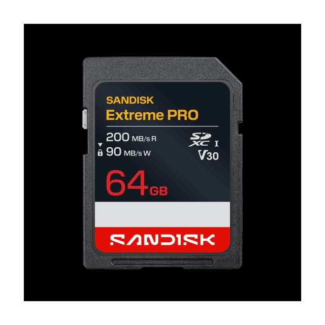 Tarjeta de Memoria SanDisk Extreme PRO SDXC 64GB UHS-I U3 V30 4K UHD 200MB/s