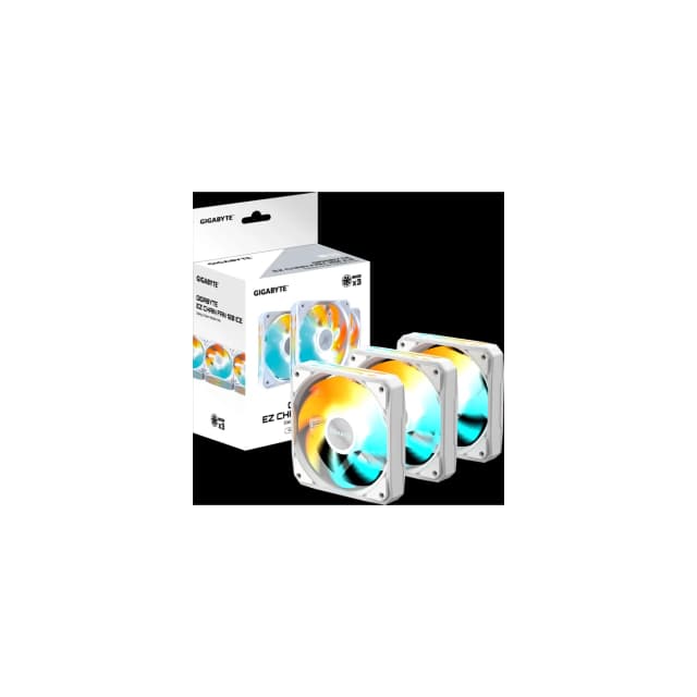 Fan Cooler GIGABYTE AORUS EZ CHAIN FAN 120x3 ARGB Blanco
