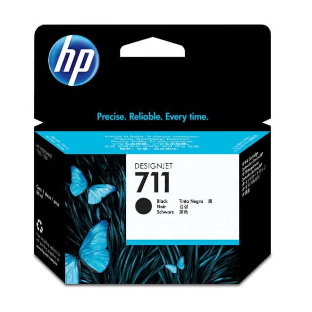 Cartucho de Tinta Plotter HP 711 Negra Alta Capacidad